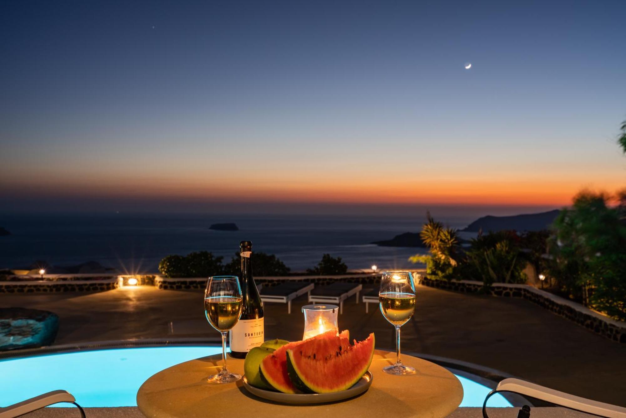 Villa Oinos - Sunset Views Ormos Athinios Exteriör bild